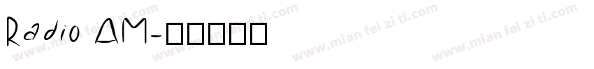 Radio AM字体转换